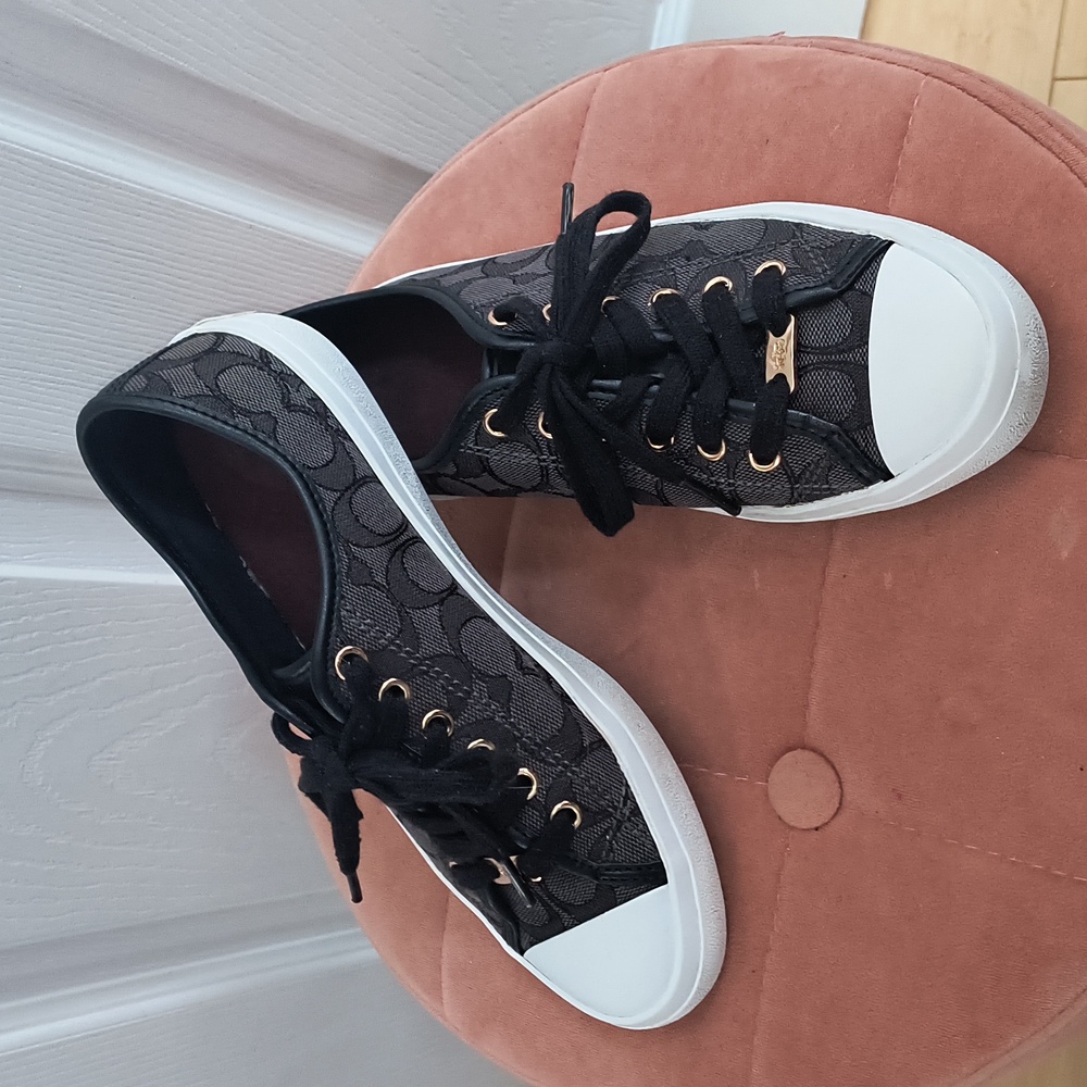 COACH Empire Low Top Logo Sneakers Size 7.5 - Picture 3 of 8